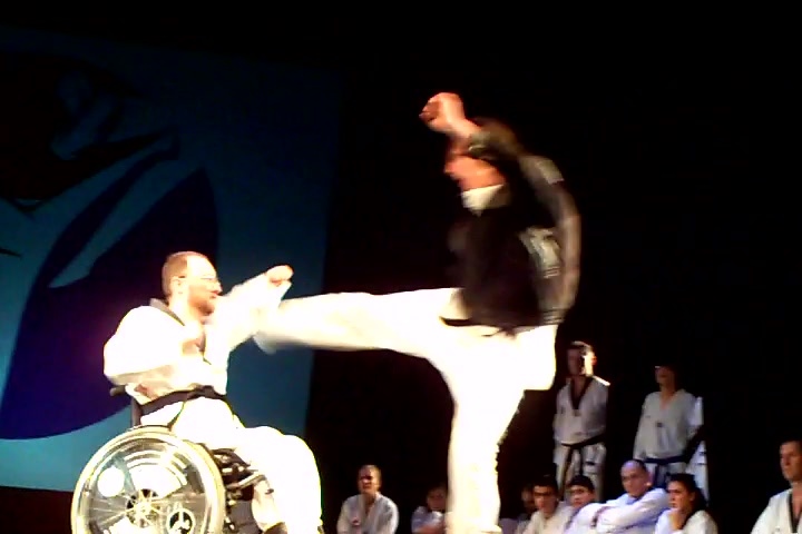 Wheelchair-Taekwondo at a Taekwondo-major-event in munich, 2011-01-15
