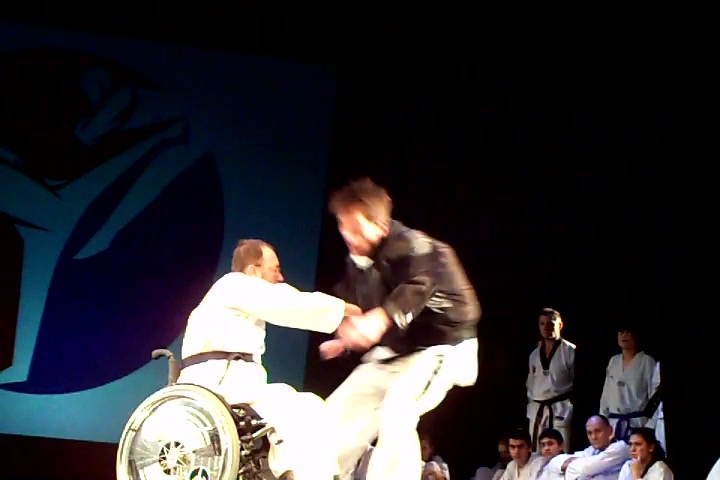 Wheelchair-Taekwondo at a Taekwondo-major-event in munich, 2011-01-15